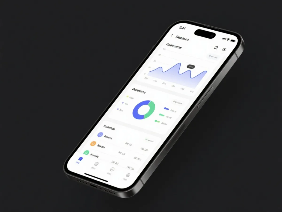 移动端数据界面示意